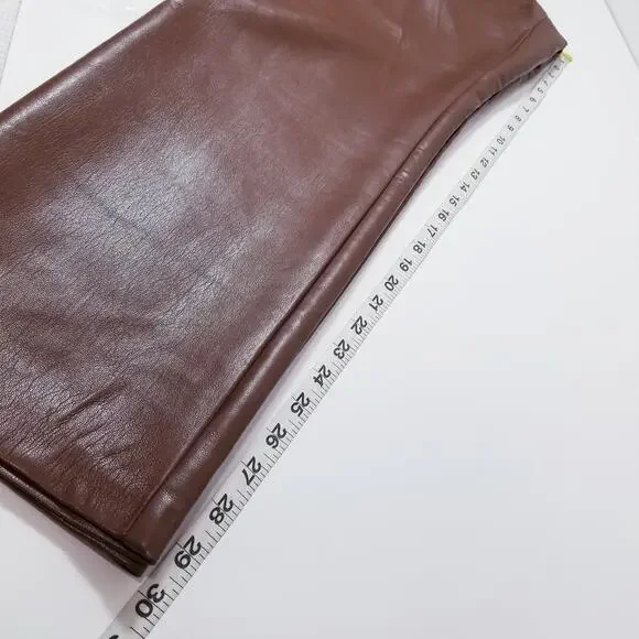 Aritzia Wilfred Soft Vegan Leather High Waisted Pants - Picture 8 of 13